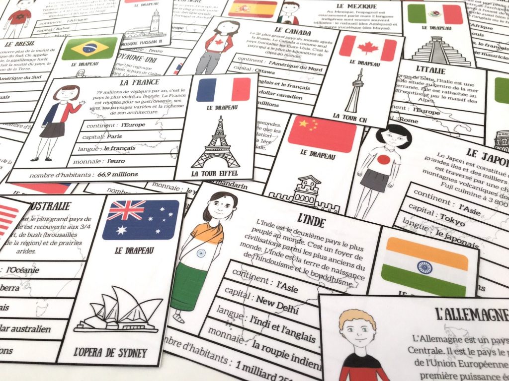 cartes pays du monde