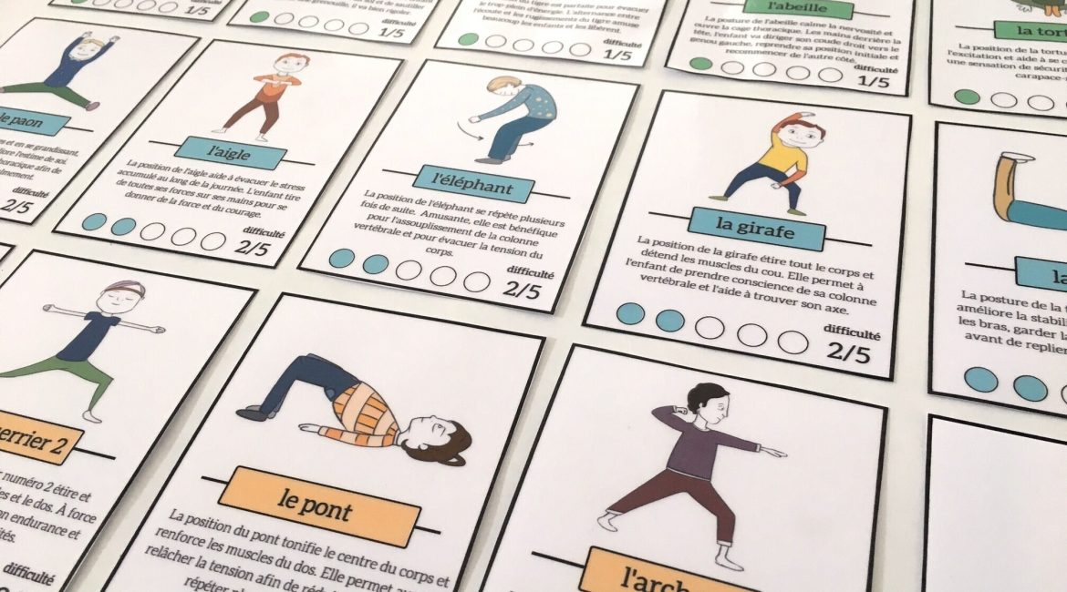 cartes yoga enfants