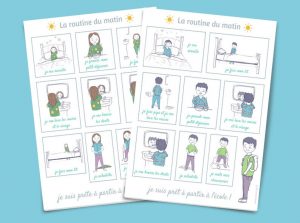 La routine du matin {support à imprimer gratuitement}