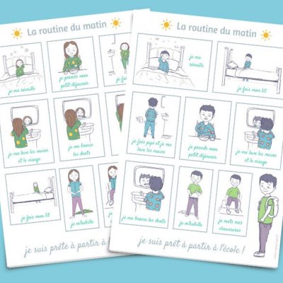 routine du matin à imprimer