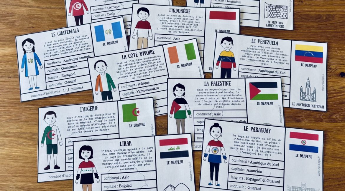 Mes nouvelles cartes des pays du monde