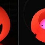 Tinksky 17cm Boite de Citrouille portative pour Halloween Sac à provisions de Citrouille pour Enfants avec 1 Lampe à LED