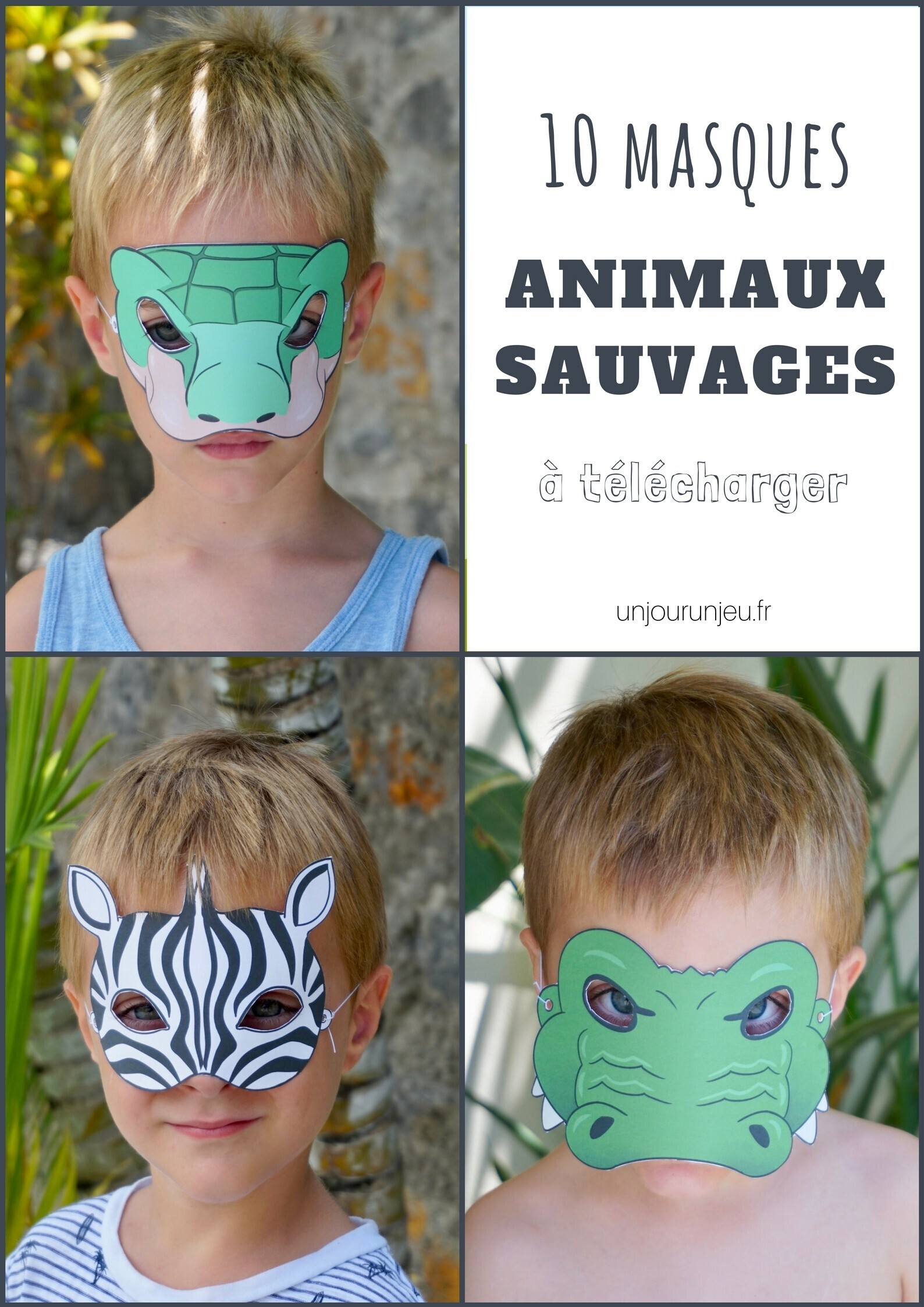 Anniversaire : 10 masques animaux à télécharger gratuitement