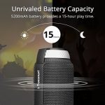Tronsmart Haut-Parleur Bluetooth Enceinte Portable, T6 Bluetooth Speaker 25W,Surround 360 Stéréo,15 Heures d’Autonomie…