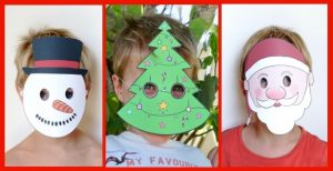10 masques de Noël à imprimer gratuitement
