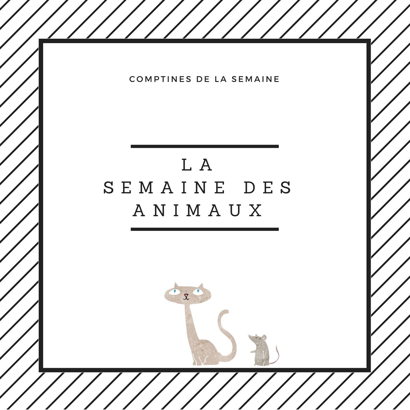 Comptine jour la semaine des animaux