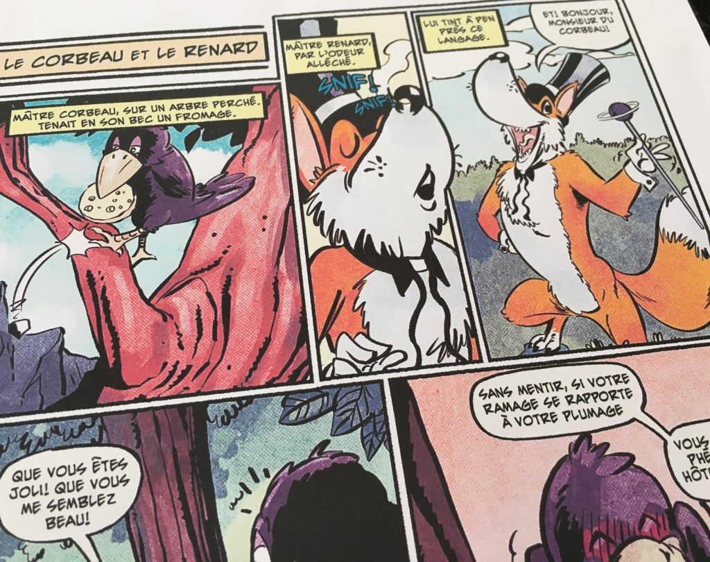 BD le corbeau et le renard à imprimer