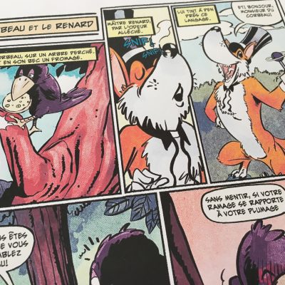 BD le corbeau et le renard à imprimer