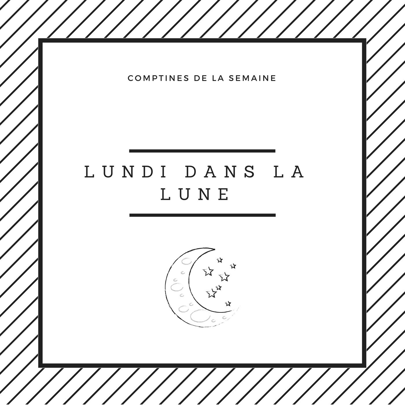 comptine lundi dans la lune