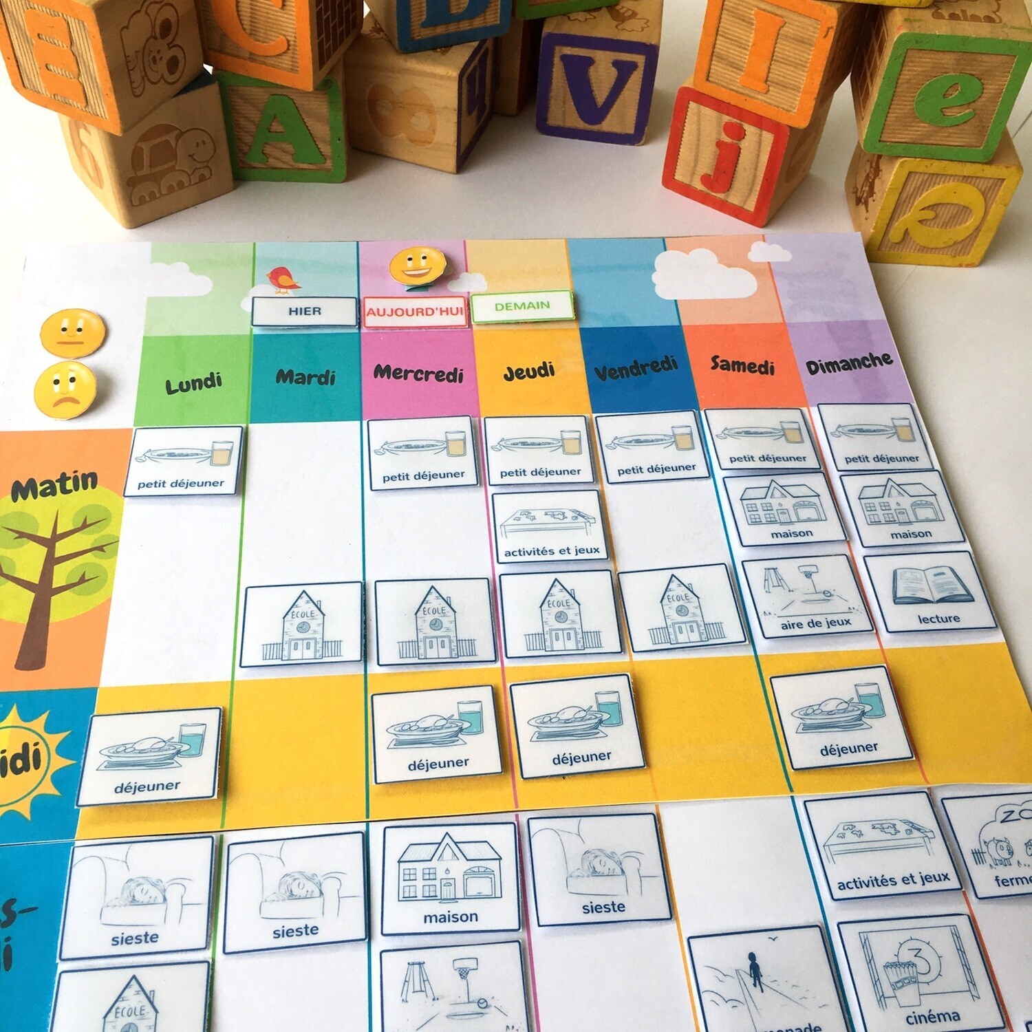 Tableau Imprimable Des Jours De La Semaine Semainier Montessori Tableau Imprimable Des Jours De La Semaine Semainier Montessori