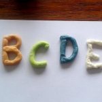 lettre alphabet pate a sel