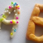 décoration alphabet pate a sel