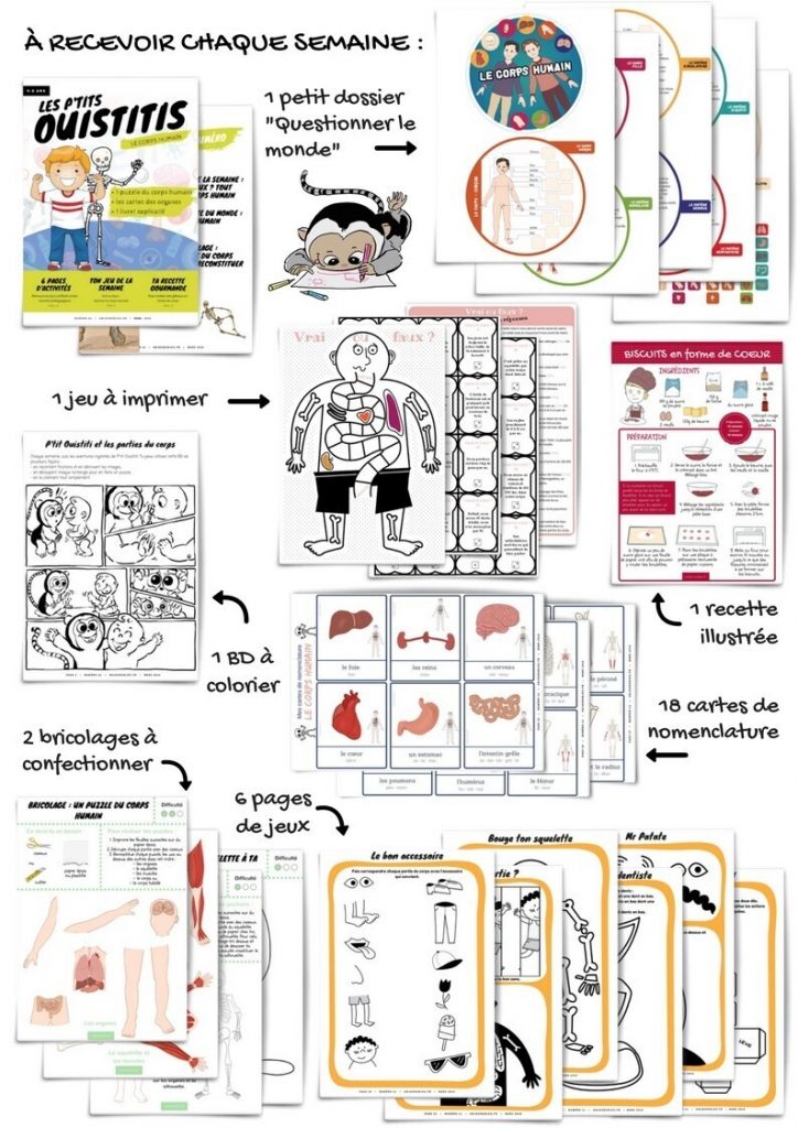 Les P'tits Ouistitis et le corps humain - aperçu du numéro