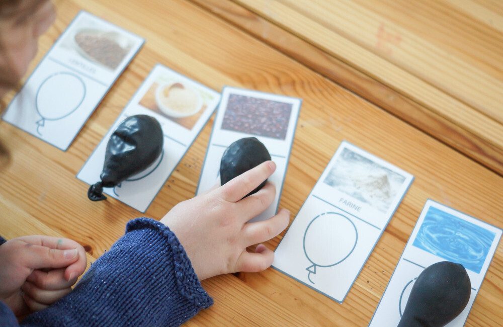 DIY de ballons sensoriels pour les enfants, printable et reconnaisance