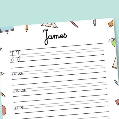 Apprendre à écrire son prénom : générateur en ligne