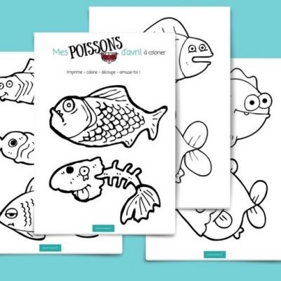 Mes poissons d'avril à imprimer