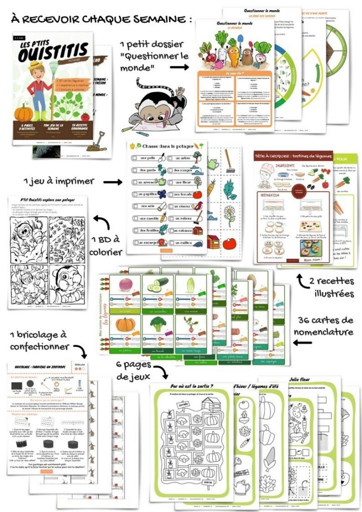 Les P'tits Ouistitis et le potager