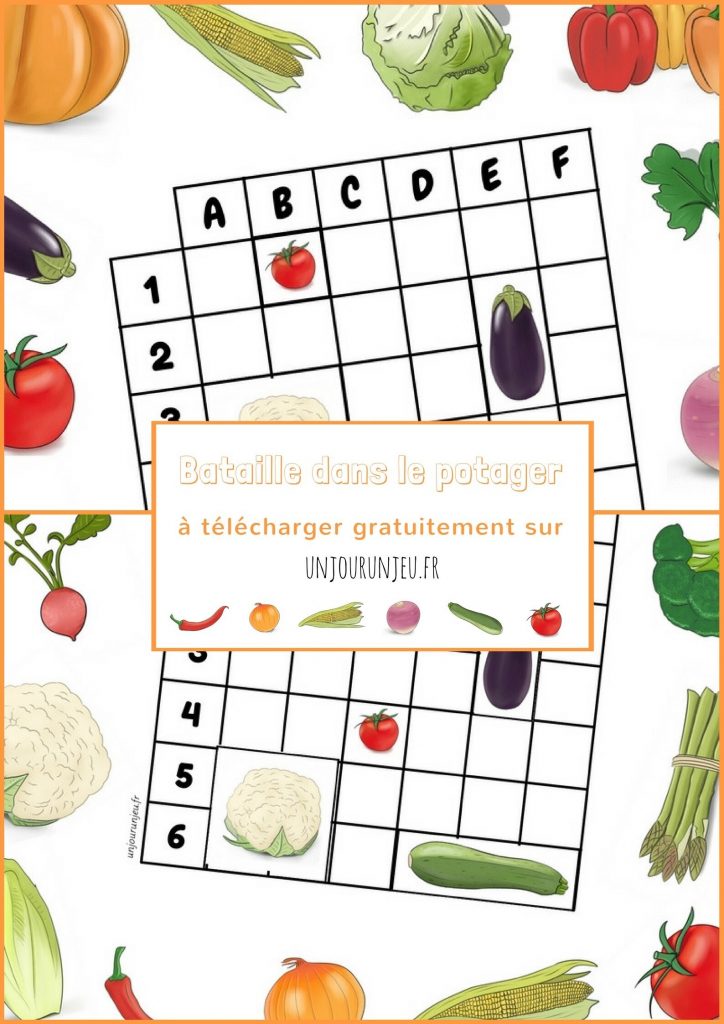 Bataille dans le potager à imprimer