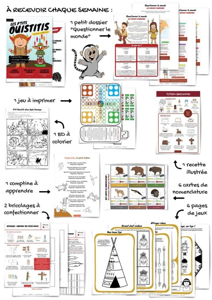 Les P'tits Ouistitis et les amérindiens - aperçu
