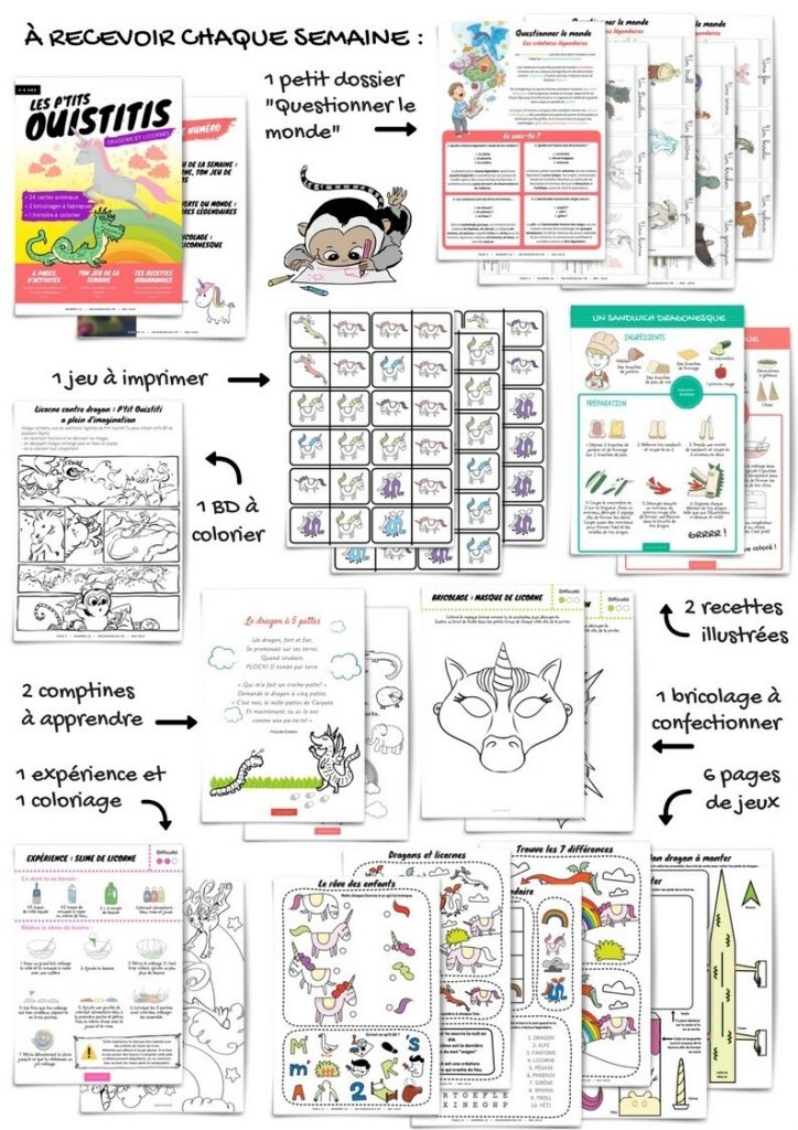 Les P'tits Ouistitis - licornes et dragons