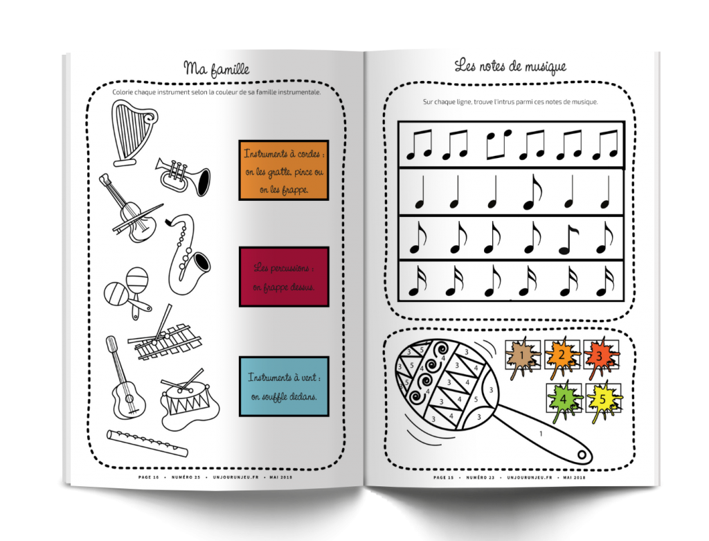 Les P&rsquo;tits Ouistitis et les instruments de musique