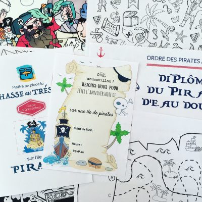 Chasse au trésor à imprimer pour un anniversaire de pirates