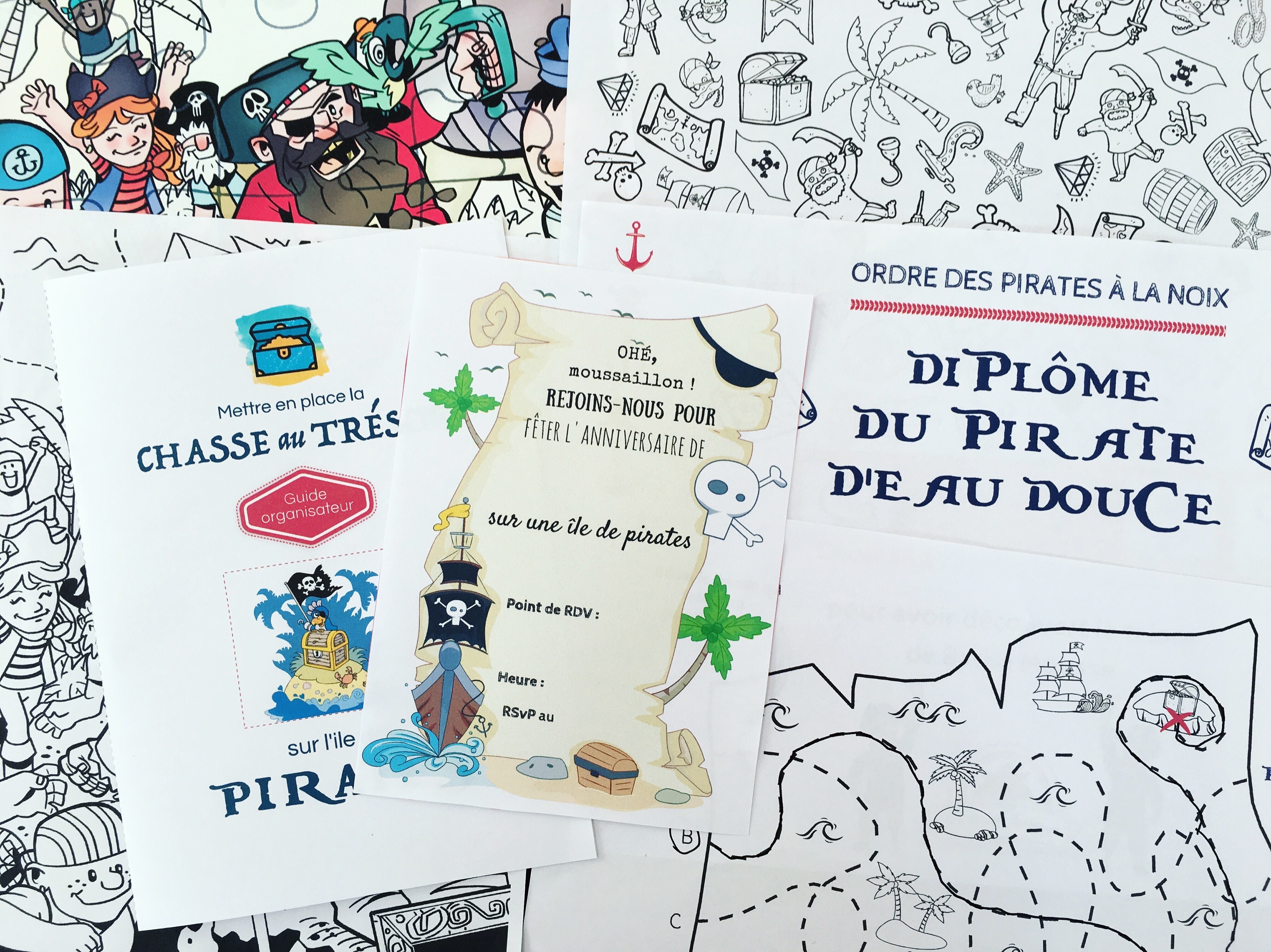 chasse au trésor anniversaire 4 ans Chasse Au Tresor A Imprimer Pour Un Anniversaire De Pirates Un chasse au trésor anniversaire 4 ans