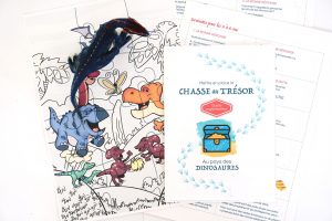 Chasse au trésor à imprimer immédiatement sur les dinosaures
