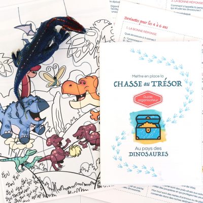 Chasse au trésor à imprimer immédiatement sur les dinosaures