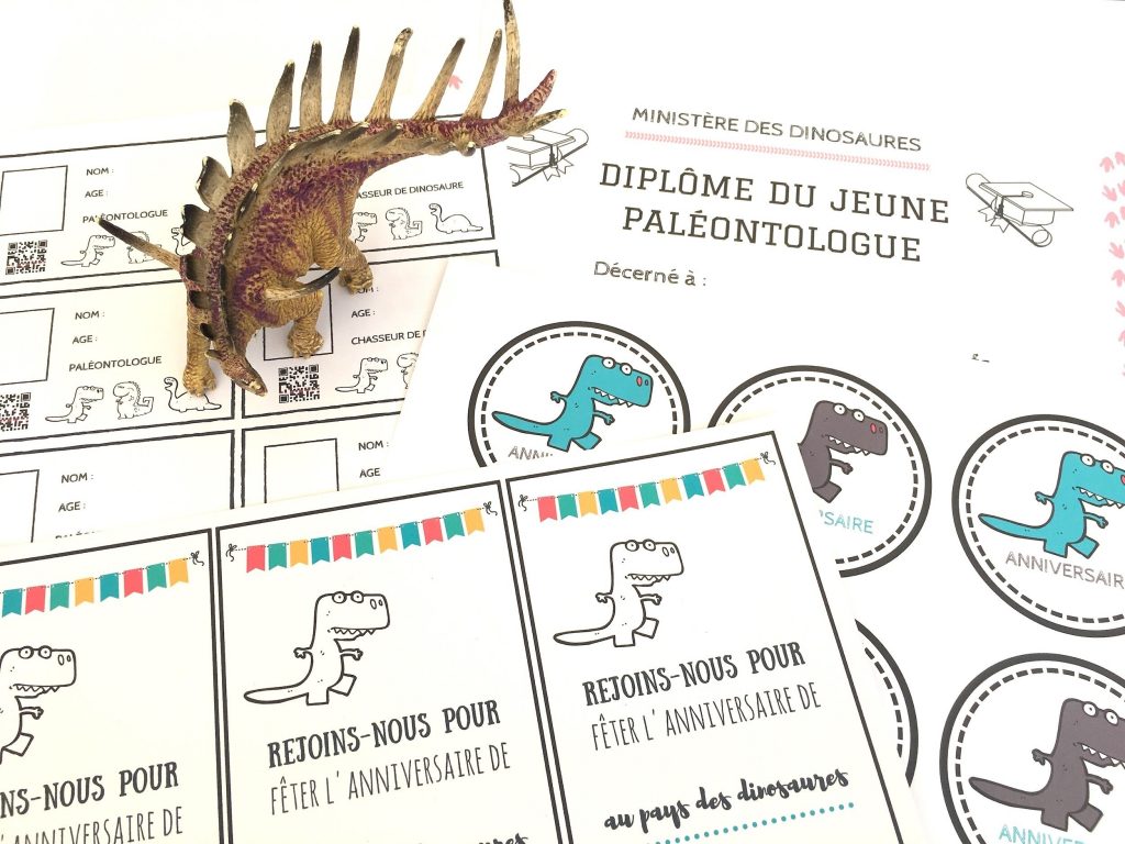 Diplôme du paléontologue chasse au trésor
