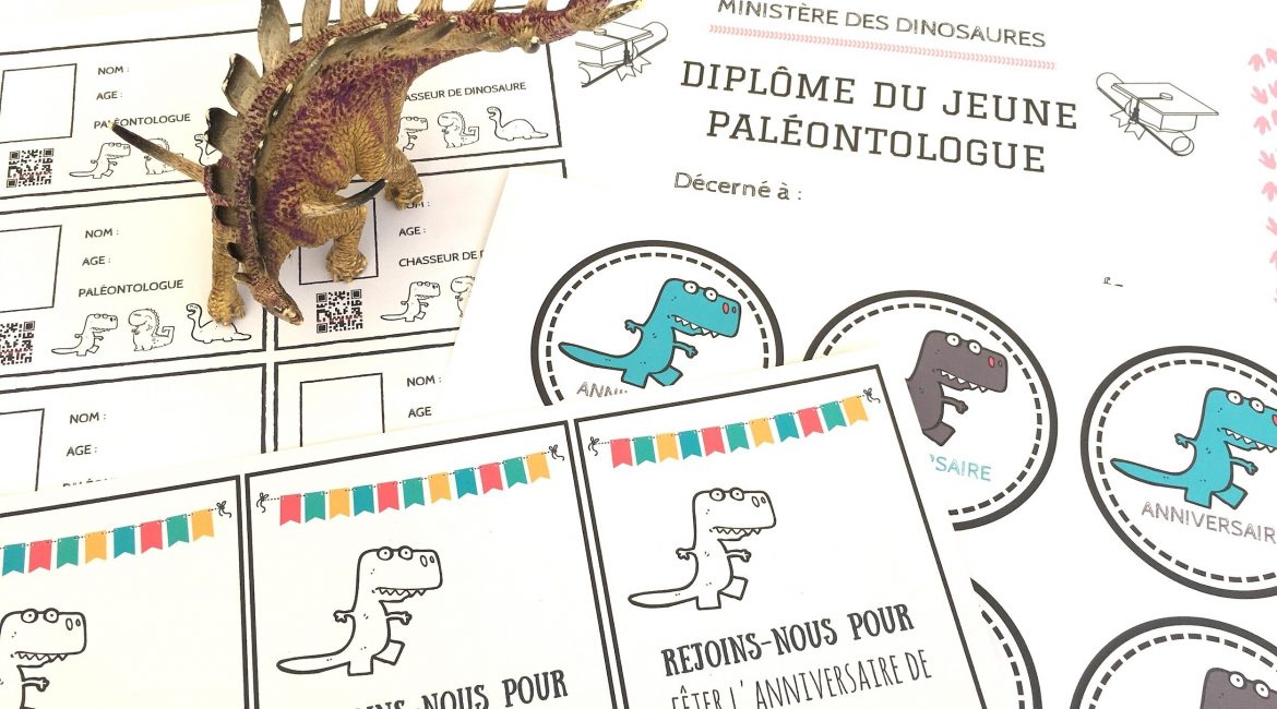 Diplôme du paléontologue chasse au trésor