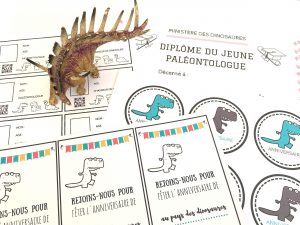 Diplôme du paléontologue chasse au trésor