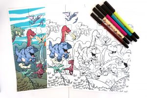 Puzzle dinosaure pour la chasse au trésor