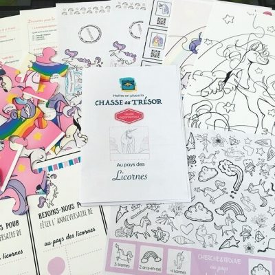 Chasse au trésor sur les licornes à imprimer