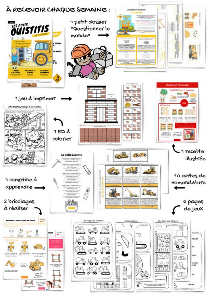 Les P'tits Ouistitis sur un chantier