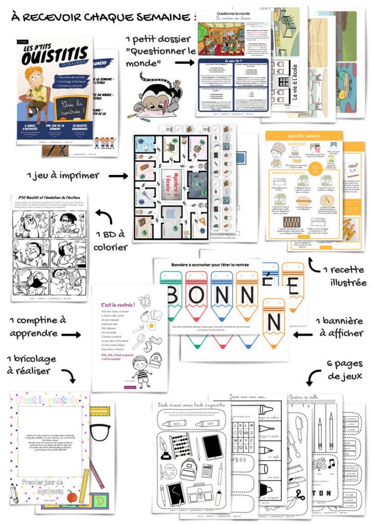 les P'tits Ouistitis aperçu de la rentrée des classes