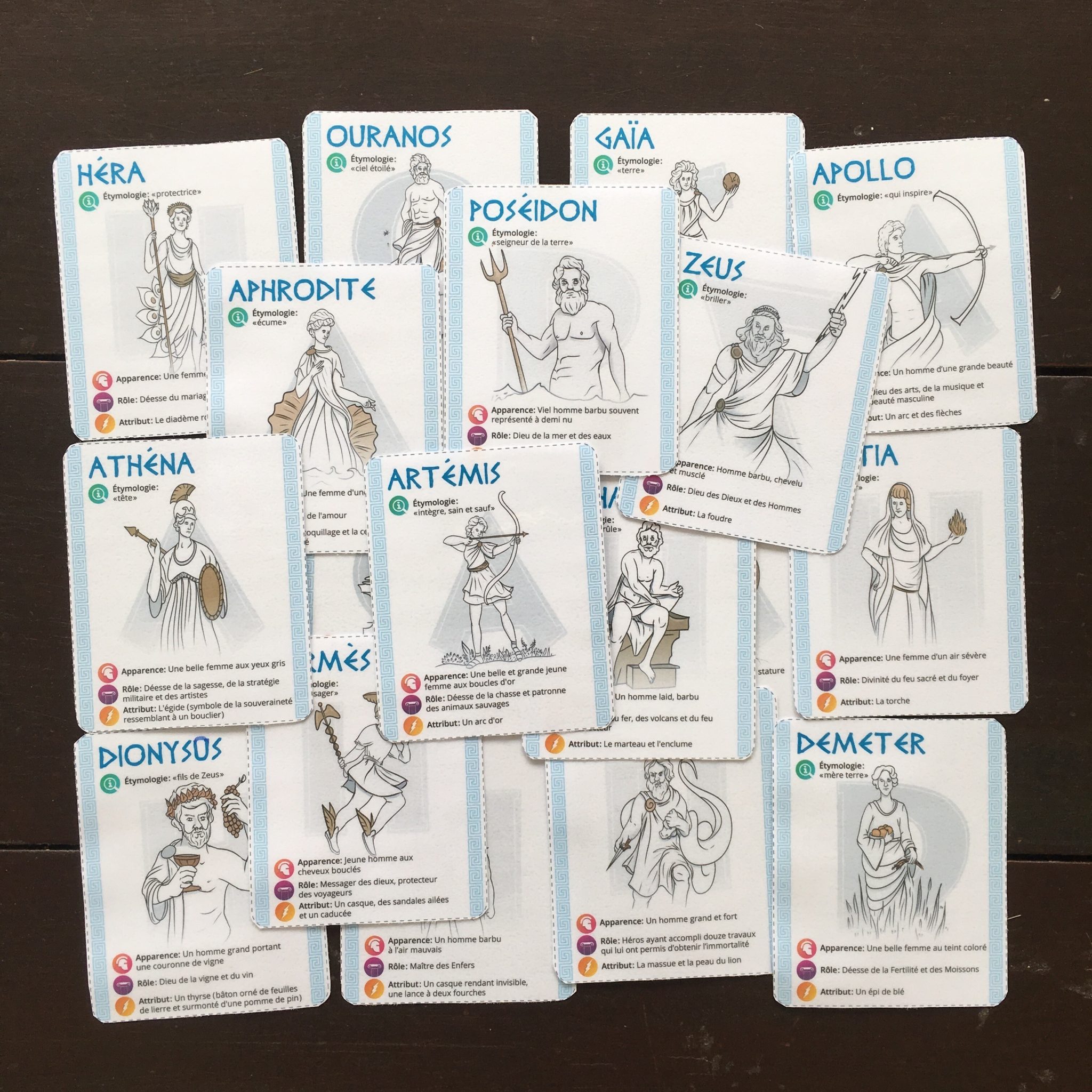 Activités Mythologie Grecque En Maternels Les P'tits Ouistitis et la mythologie grecque - Un jour un jeu