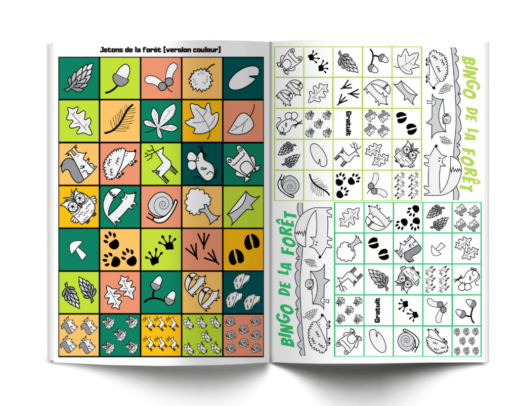 Bingo de la forêt - Les P'tits Ouistitis