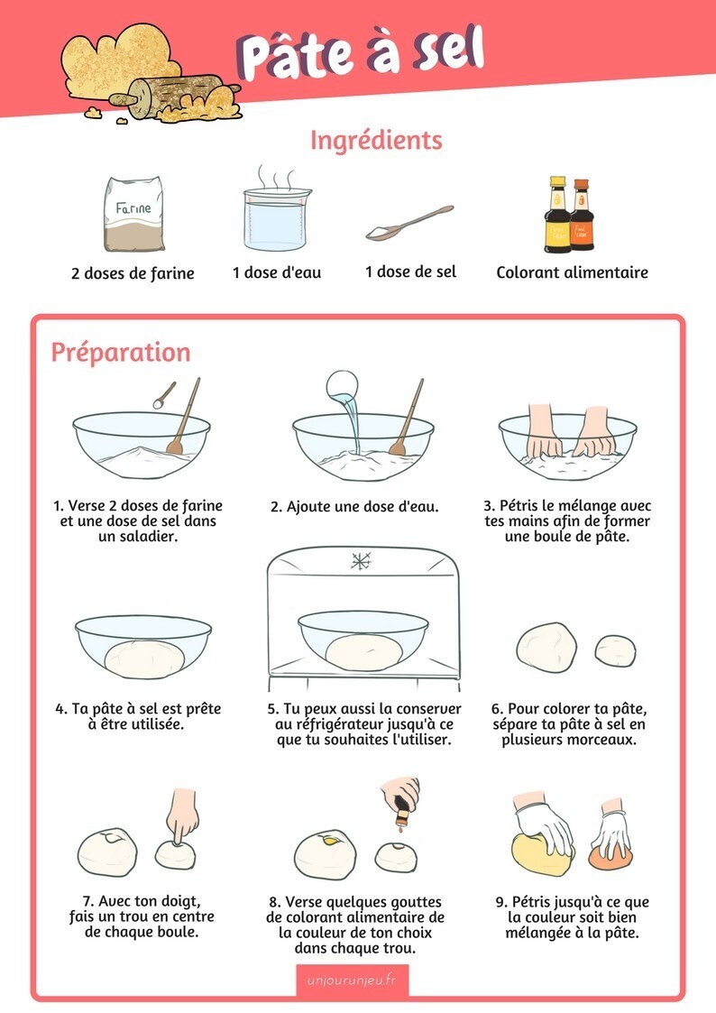 Faire de la pâte à sel : La recette facile