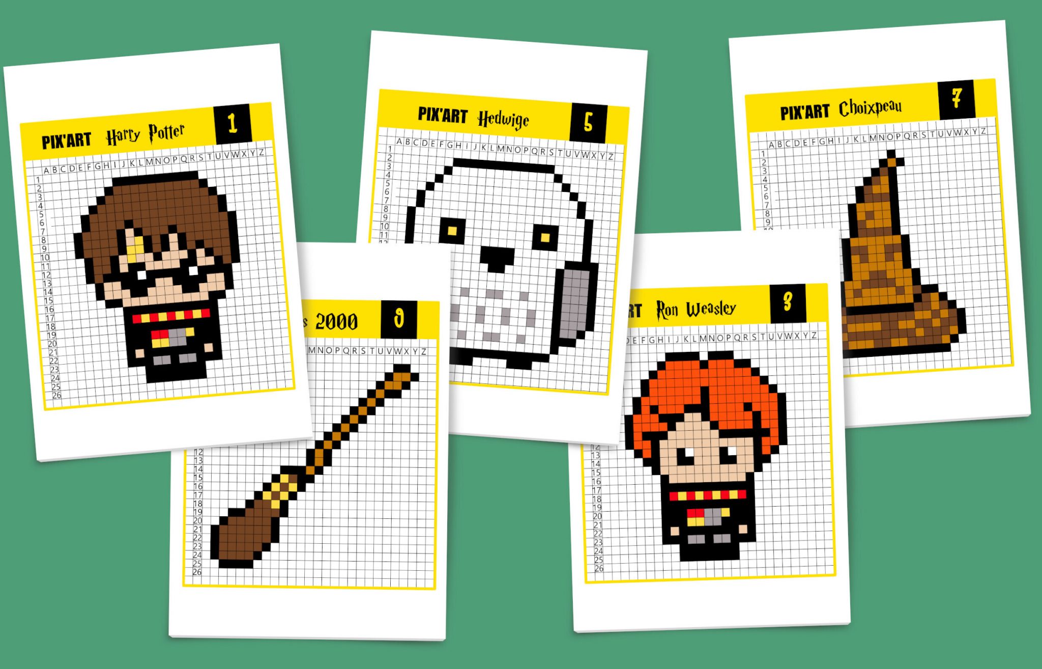 Modele Pixel Art Harry Potternull