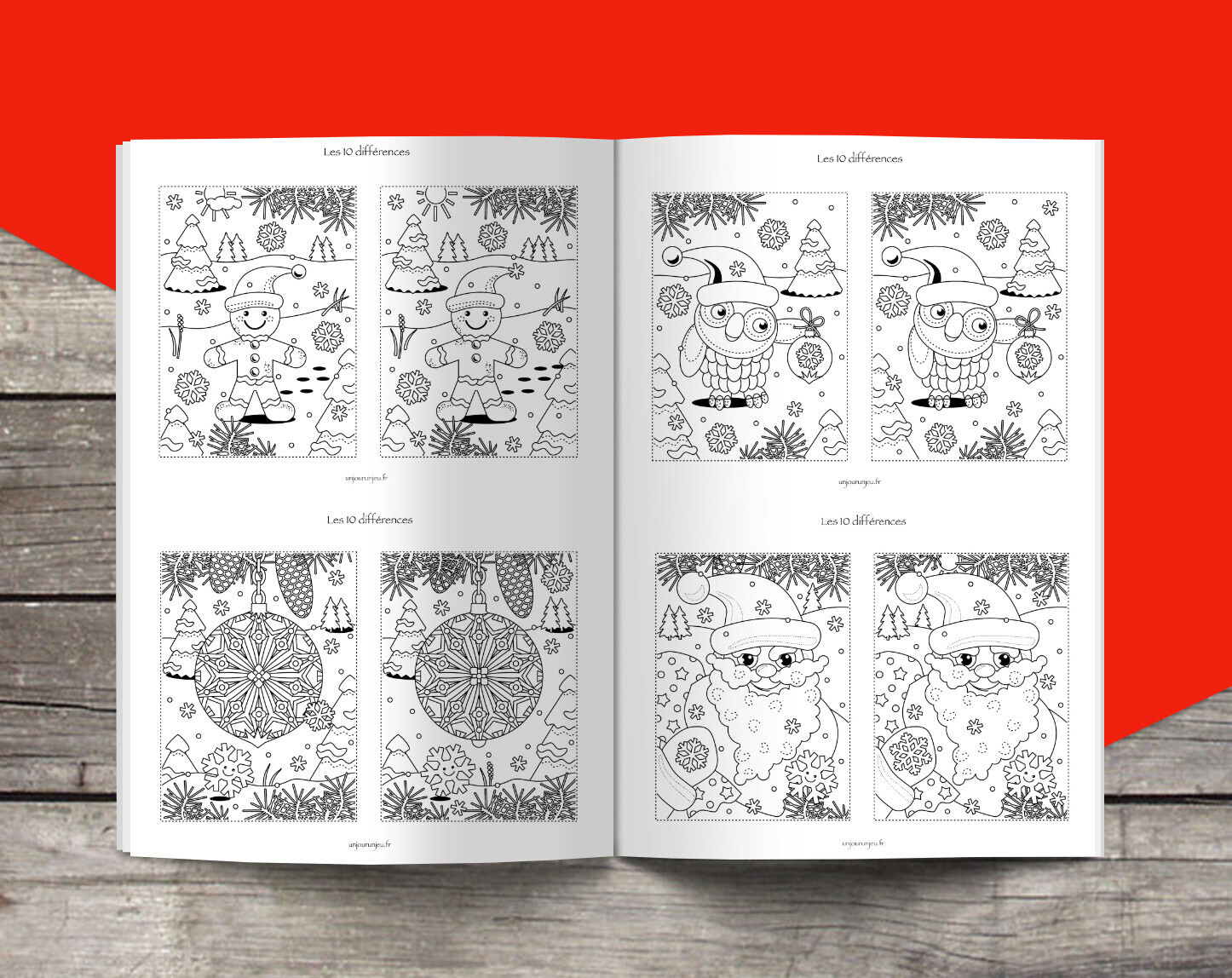 Jeu Des 10 Différences Gratuit à Imprimer Trouve les différences : 11 modèles de noël à imprimer - Un jour un jeu