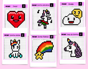 Le monde des licornes en Pixel Art