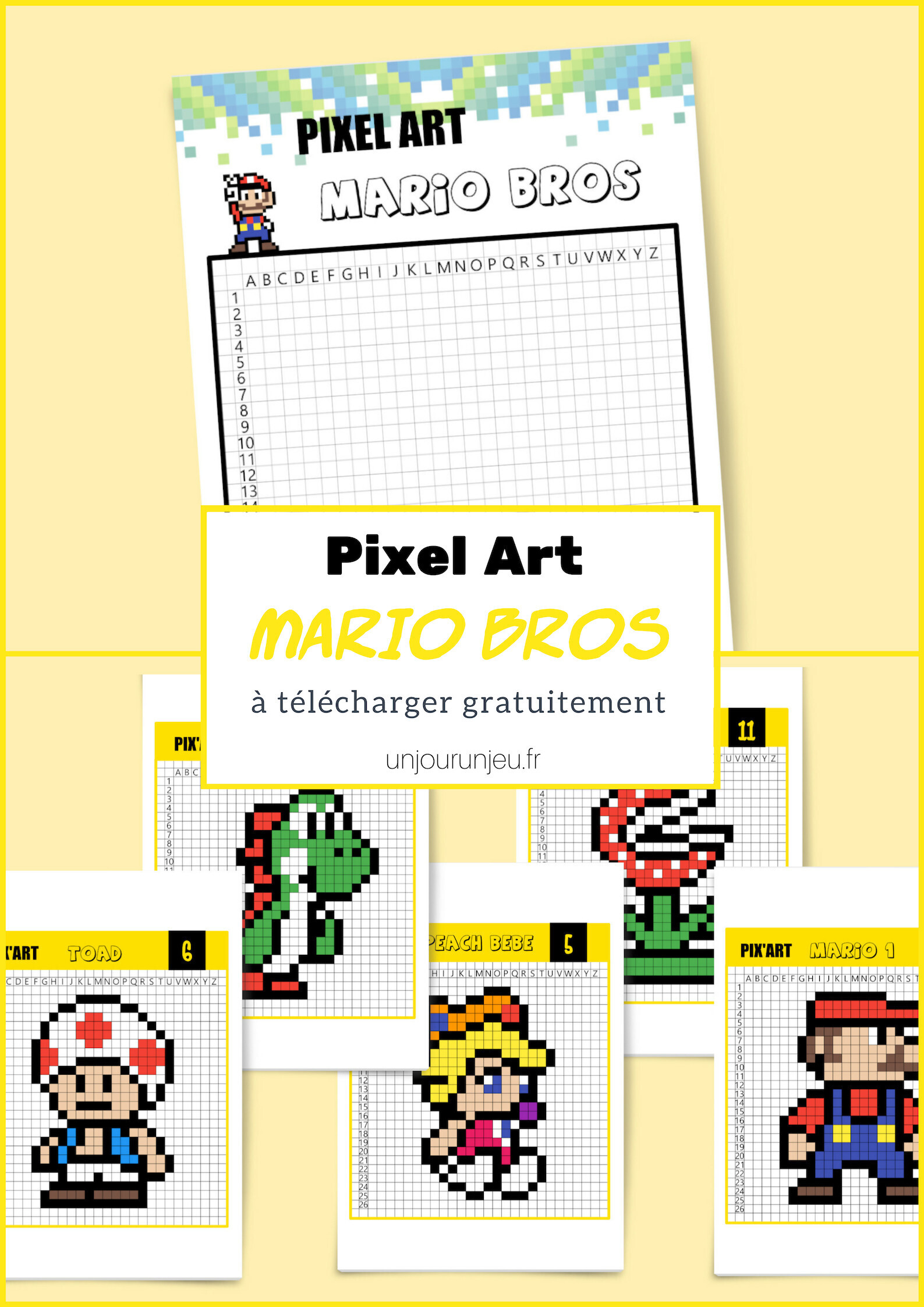 Le Célèbre Mario Bros En Pixel Art Un Jour Un Jeu