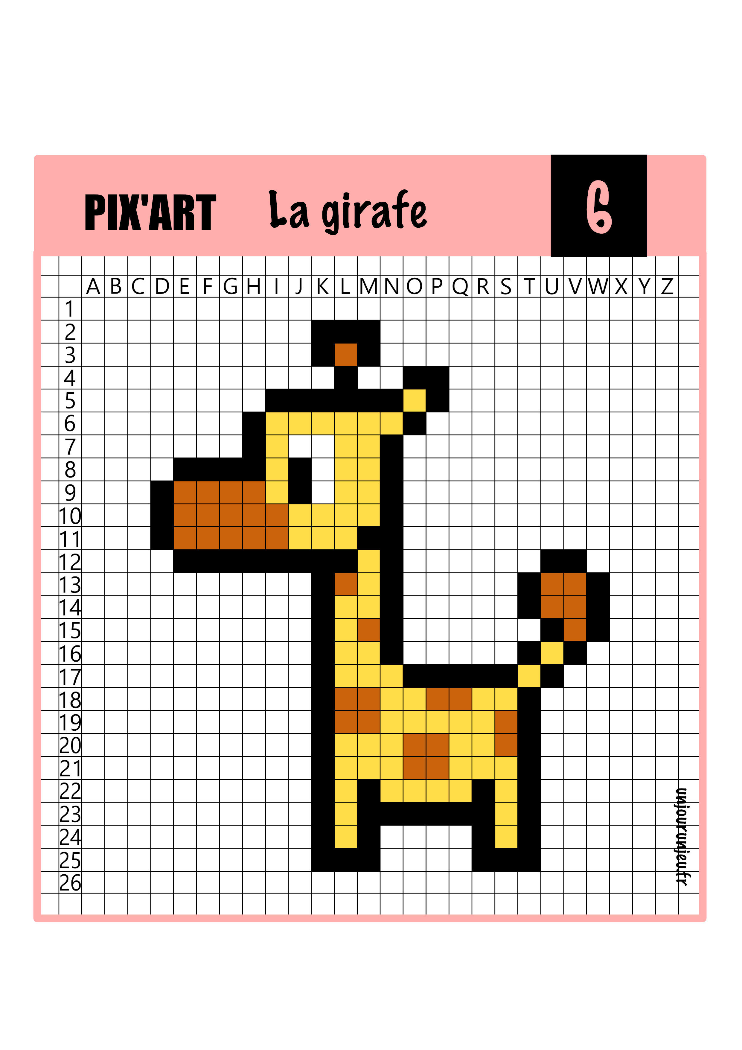 Pixel Art Animaux 12 Modèles à Télécharger Gratuitement