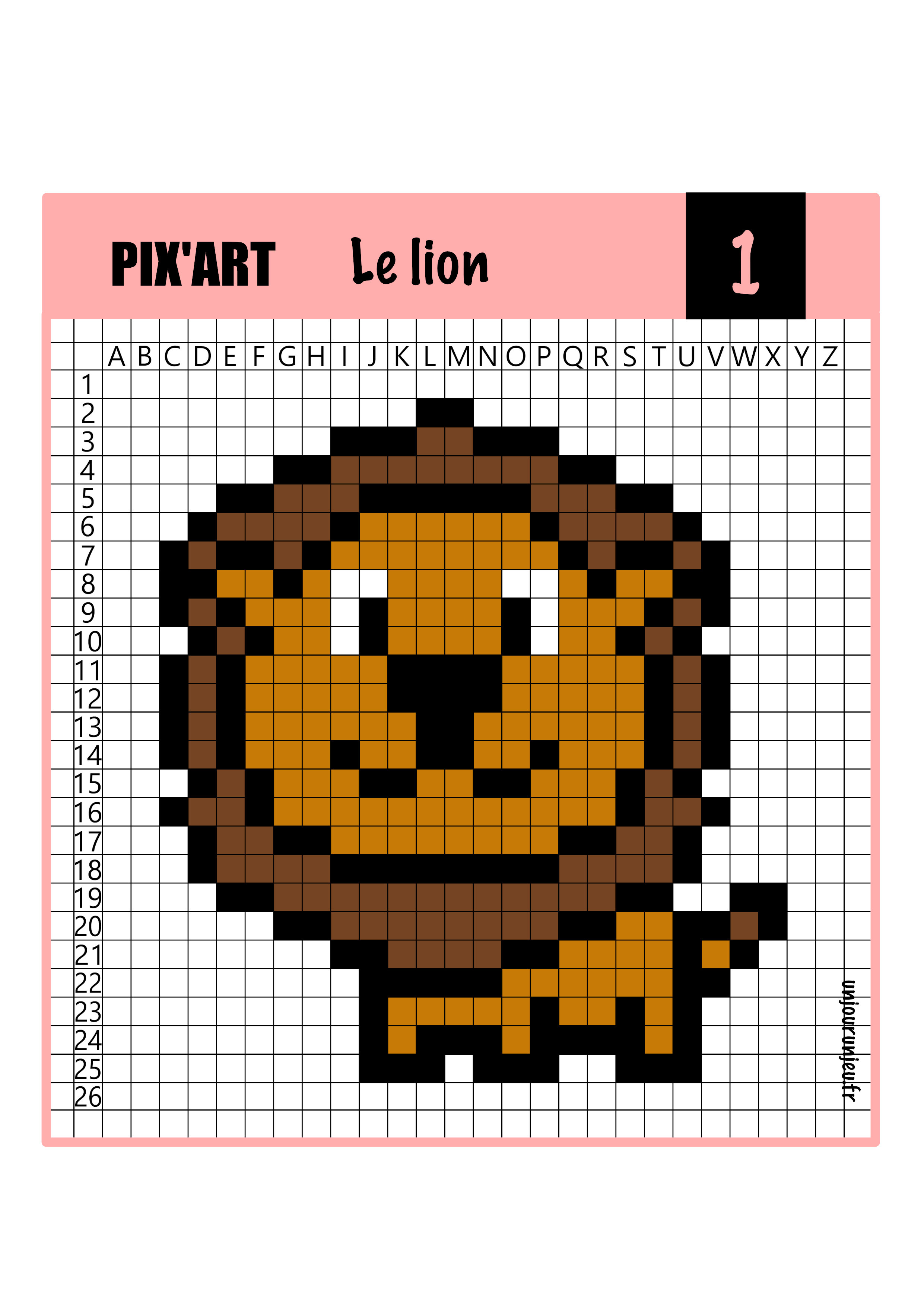 Pixel Art Modèle Facile