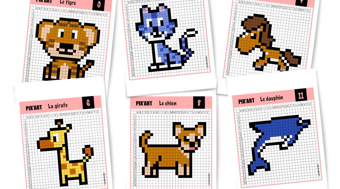 Pixel Art Animaux 12 Modeles A Telecharger Gratuitement Un Jour Un Jeu