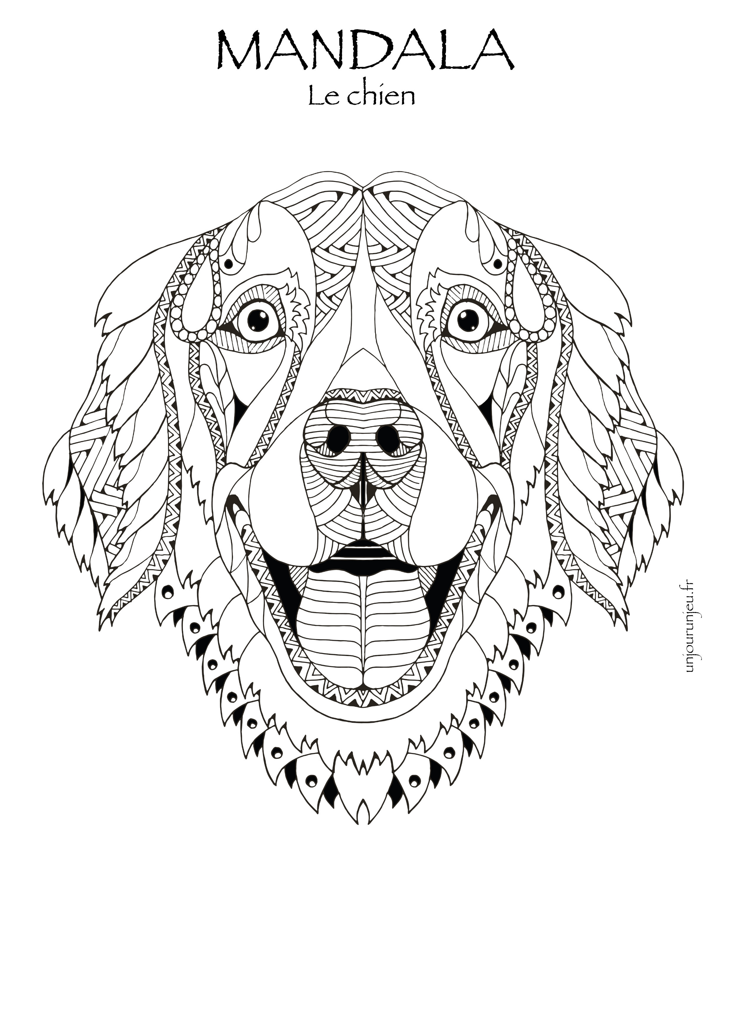 Coloriages mandalas animaux à télécharger, pour enfants et adultes  Un