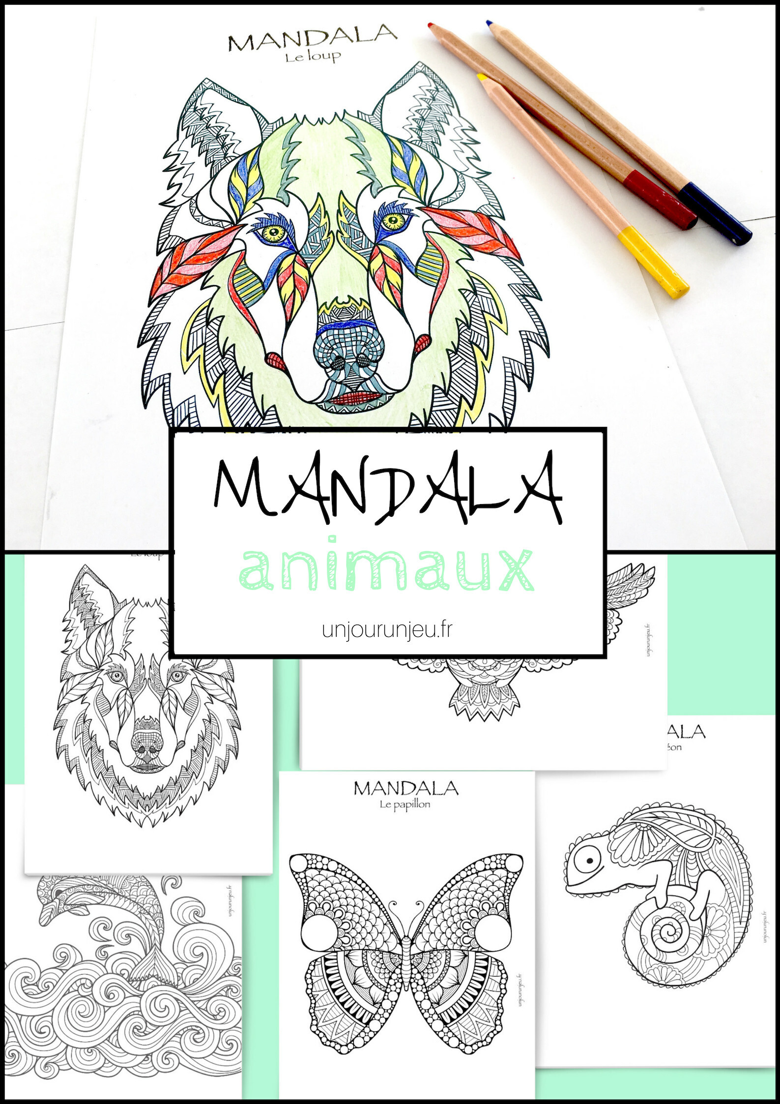 Coloriages Mandalas Animaux à Télécharger Pour Enfants Et