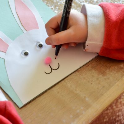 Un lapin pour nos cartes de Pâques