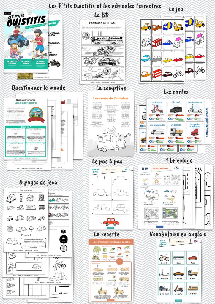 Les P&rsquo;tits Ouistitis et les véhicules terrestres